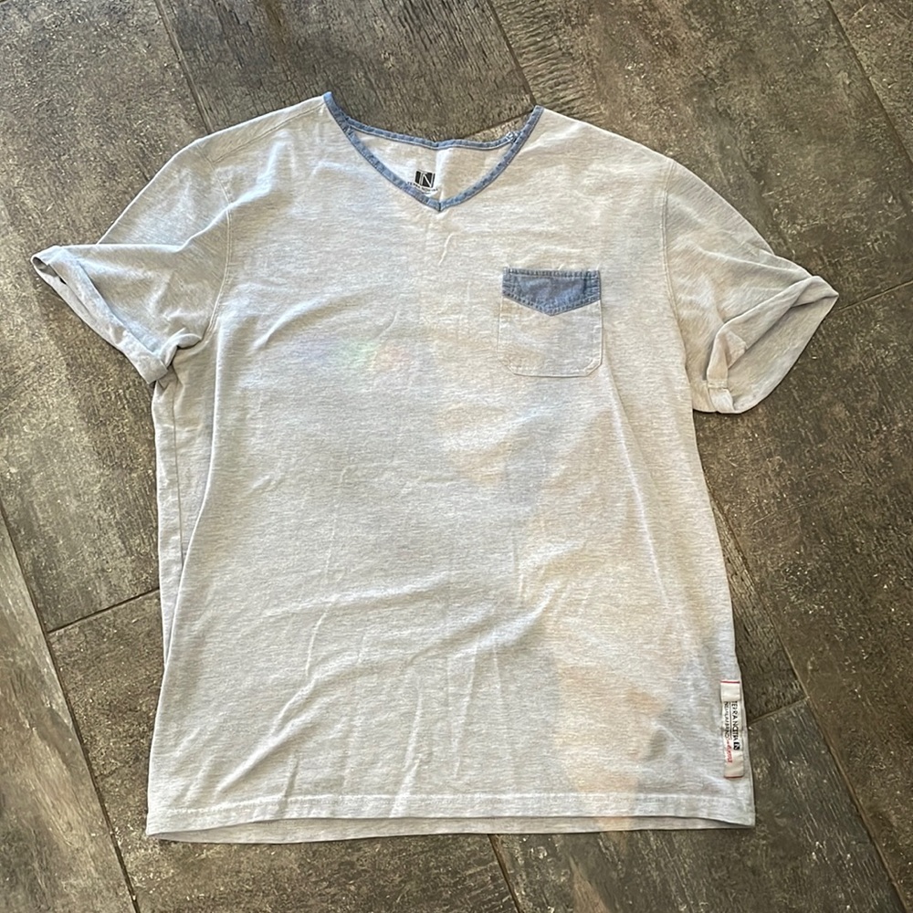 Terra Nostra Mens Large Grey T-Shirt